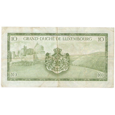 1954 Luxembourg 10 Francs Banknote