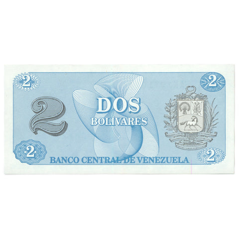 1989 Venezuela 2 Bolívares Banknote