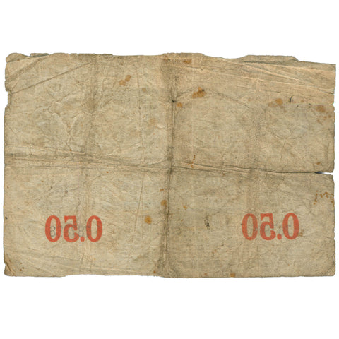 1914-1916 50 Centimes Emergency Note France Boulogne-sur-Mer