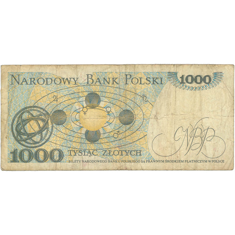 1982 Poland 1000 Złotych Banknote
