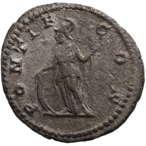 203 - 208 Roman Empire Denarius Geta Coin Minerva