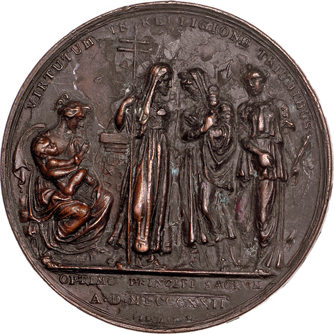 1827 Papal States Pius VII Medal Rome