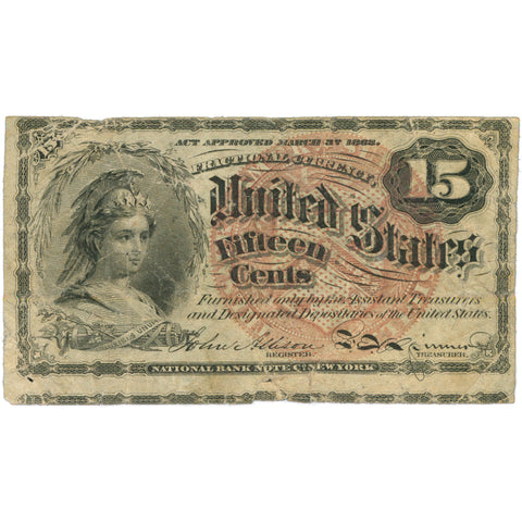 1861 United States 15 Cents Fractional Currency