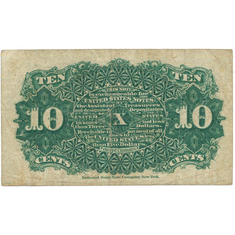 1863 United States 10 Cents Fractional Currency