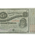1879 Louisiana $5 Bond Certificate