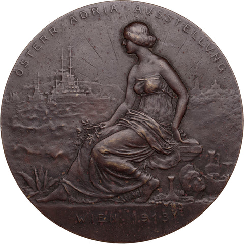 1913 Austria Adriatic Exhibition Medal Archduke Franz Ferdinand 