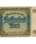 1922 Germany 5000 Mark Banknote