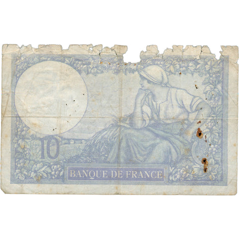 1939 France 10 Francs Banknote
