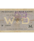 1946 UK Prisoner of War POW Camp 3 Pence Note 