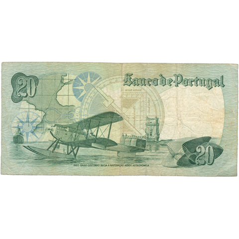 1978 Portugal 20 Escudos Banknote
