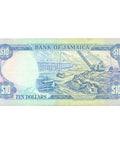 1989 Jamaica 10 Dollars Banknote
