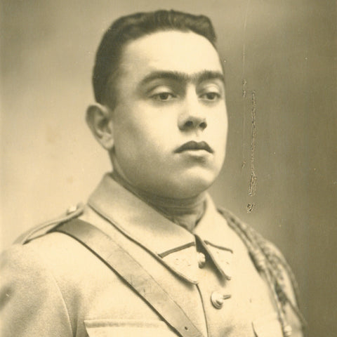 21st Infantry Division Post - WWI French Soldier Photo Postcard