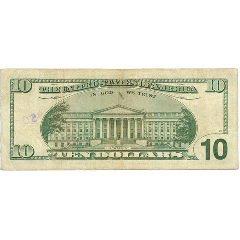 2003 United States 10 Dollars Banknote – Federal Reserve Note