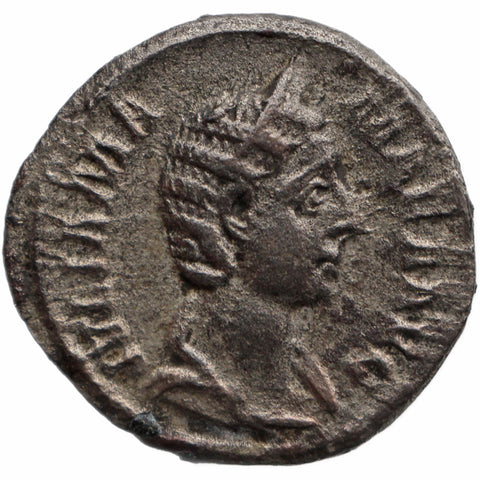 225 - 235 Roman Empire Denarius Julia Mamaea Coin Vesta