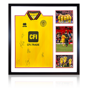 Sheffield United Squad Signed 23/24 Shirt Elite Frame