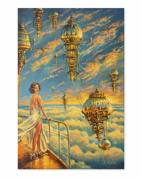 Gorovoy Nikolay (1953) - Where the day is born (100% handpainted artwork!)