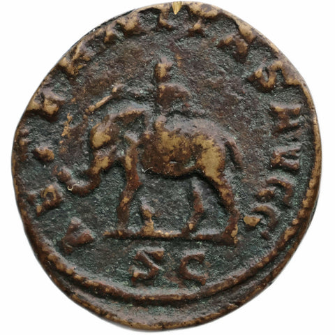 244 - 249 Roman Empire Dupondius Philip I Coin Elephant and Rider