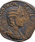 244 - 249 Roman Empire Sestertius Otacilia Severa, Augusta Coin struck under Philip I
