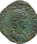 246 Roman Empire Sestertius Otacilia Severa Coin Concordia holding patera