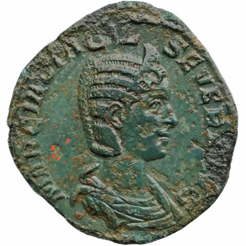 246 Roman Empire Sestertius Otacilia Severa Coin Concordia holding patera