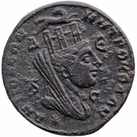 247 - 249 AD Roman Provincial Seleucia and Pieria Æ Octassarion Philip I Philip II