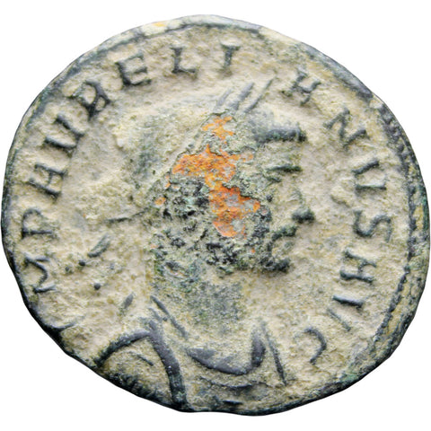 270 - 275 A.D. Roman Empire Aurelian Coin Antoninianus
