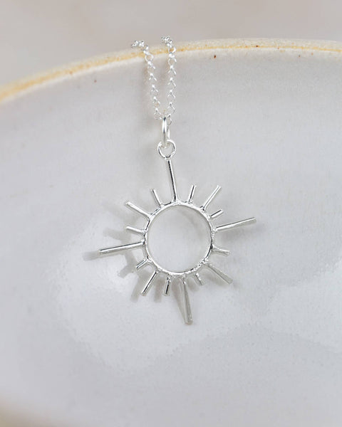 Sun Pendant in Sterling Silver