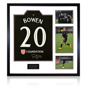 Jarrod Bowen Signed West Ham United 22/23 Third Shirt Elite Frame