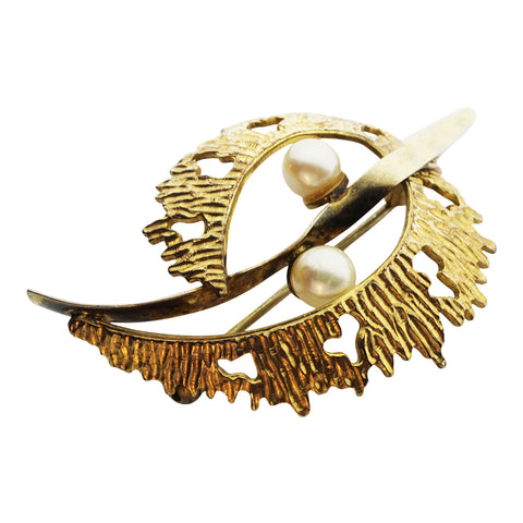 Vintage Gold Rolled Brooch