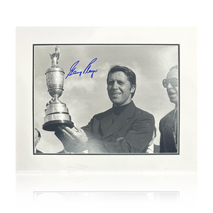 Gary Player Signed 16x12 Image Deluxe Mount