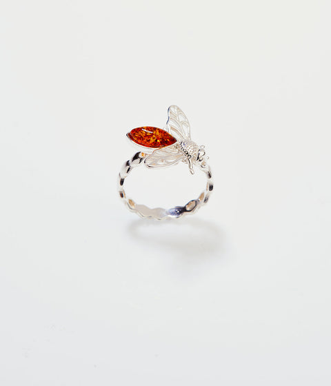 Amber Bee Ring