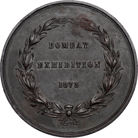1873 Bombay Exhibition Medal India British Queen Victoria