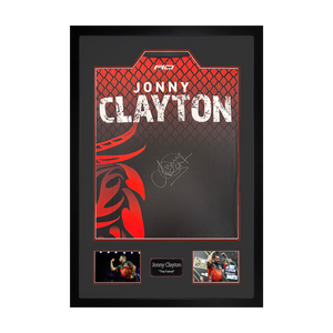 Jonny Clayton Signed Shirt Premium Frame