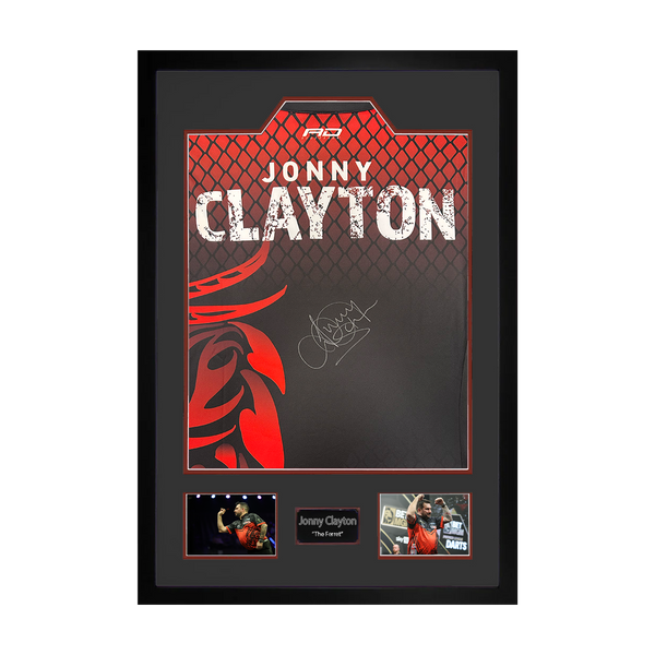 Jonny Clayton Signed Shirt Premium Frame