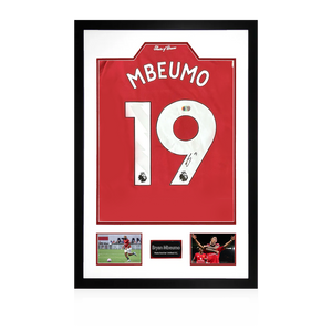 Bryan Mbeumo Signed Manchester United Shirt Premium Frame (ACG Cert)