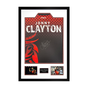 Jonny Clayton Signed Shirt Premium Frame