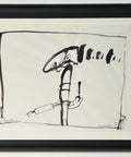 Lucebert (1924-1994) - Encre originale encadrée, Rivello, 1974