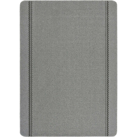 Washable Designer Bordered Grey Rug | 116G