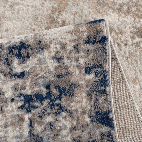 Montana Teppich in Braun & Marineblau