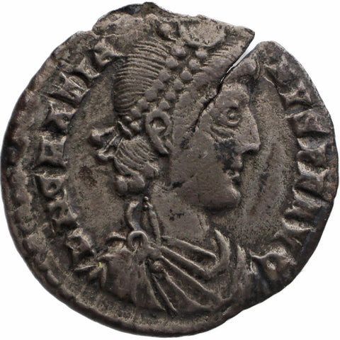 375 - 378 Roman Empire Siliqua Gratianus Coin Trier Mint