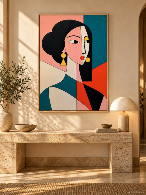 Marcel Mendez - Fragmented Face #168 -XL- ( No reserve )