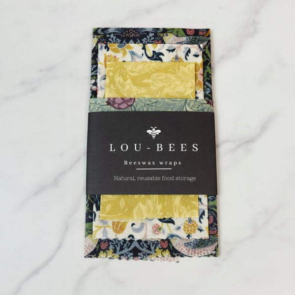 William Morris country View Beeswax wraps