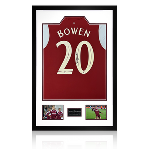 Jarrod Bowen Signed West Ham United 22/23 Home Shirt Premium Frame