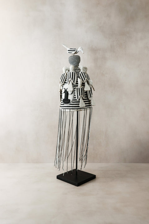 Yoruba Royal Crown Black & White - 15.1