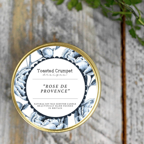 Rose de Provence Candle in a Matt Gold Tin