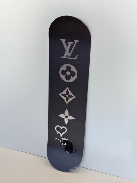 Rob VanMore - Skating by LV x Banksy Rat