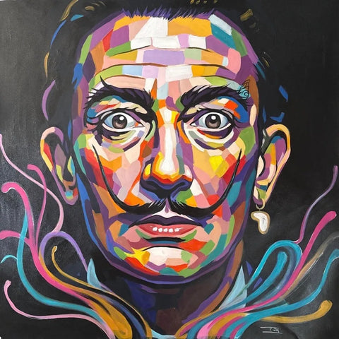 TA Duy Tung (1961) - Dali en Couleurs ↑80 →80 cm
