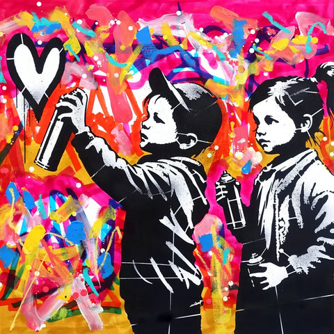 Golden Boy (2000) - “LITTLE DREAMERS” - Original painting