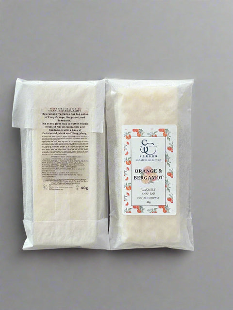Orange & Bergamot Wax Melt Snap Bar (40g) – Luxury Soy Blend