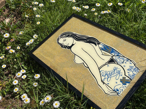 Trouble | Hand Painted with 23ct Gold